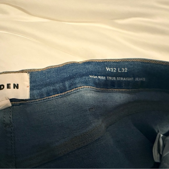 Biden Women's Classic Straight-Leg Jeans in Faded Blue, size 32 waist L 32 - Picture 2 of 4